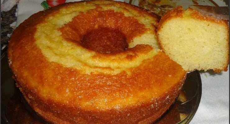 Bolo de Fubá de Liquidificador