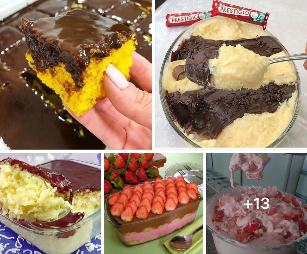 Receitas doces deliciosas para você se deliciar e adoçar o dia! 🍰😍