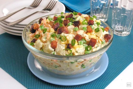 Salada de Batata com Bacon