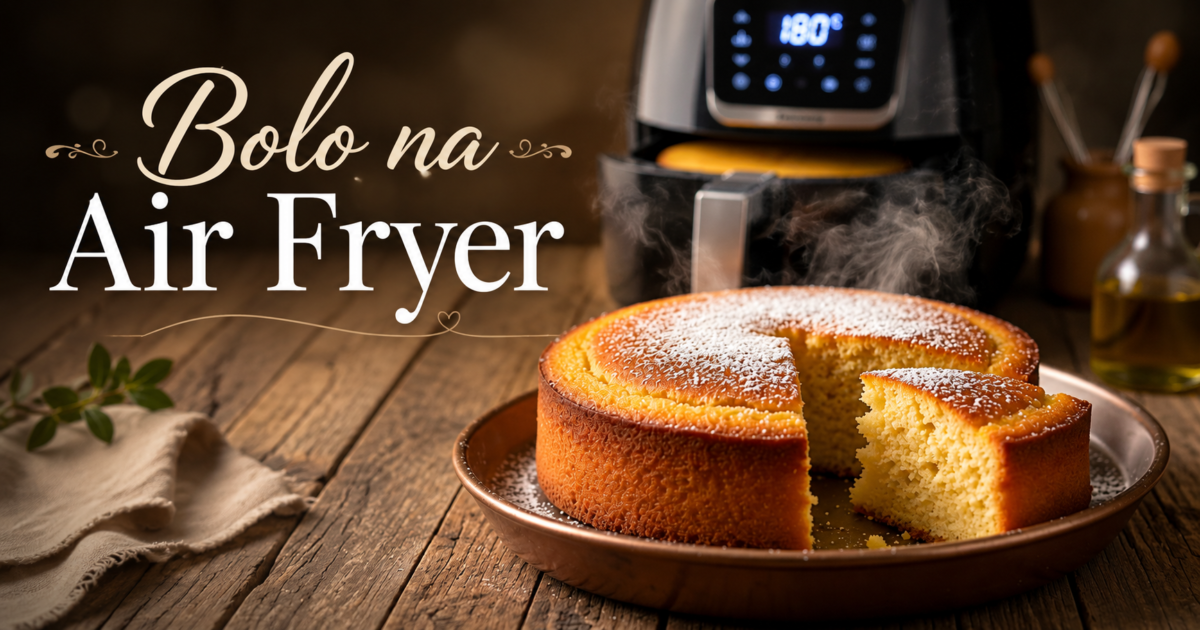 Bolo na Air Fryer: receita simples, fofinha e rápida de fazer