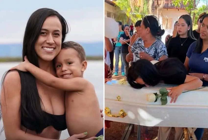 Mãe se emociona durante despedida do filho de 3 anos encontrado sem vida em Manaus